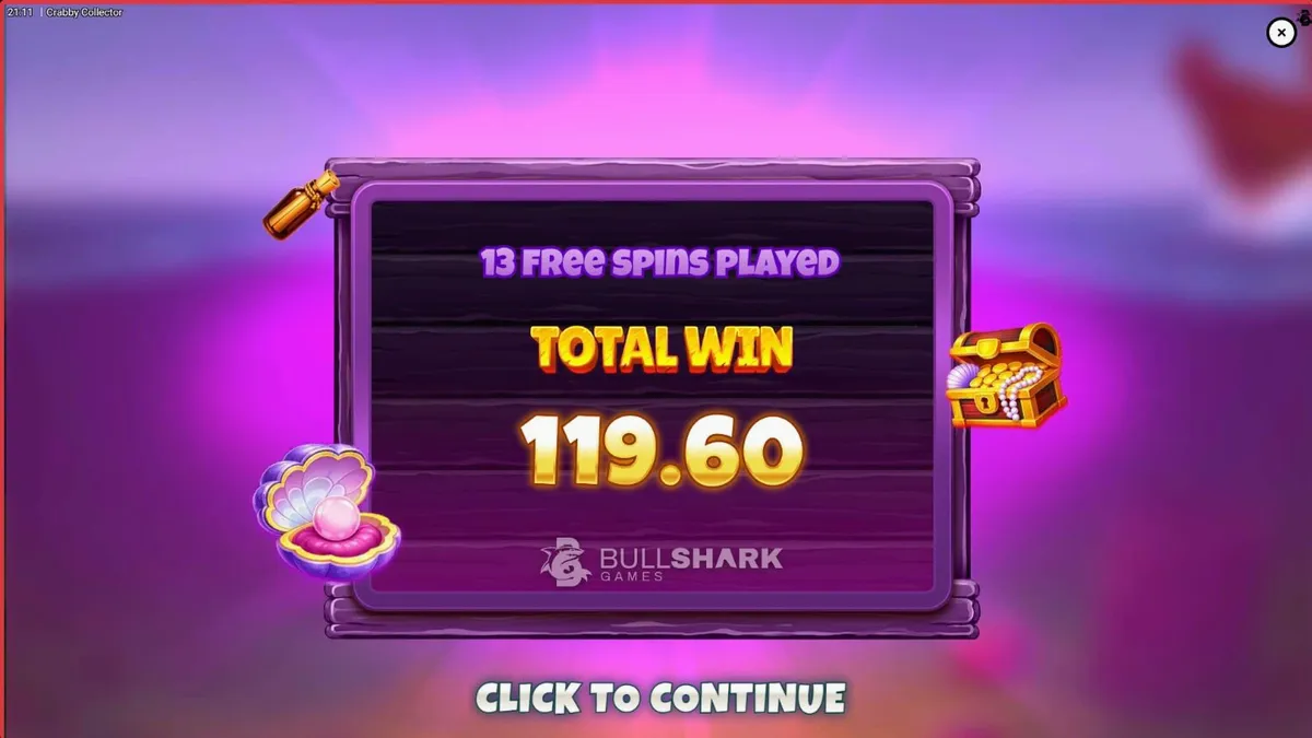 Tampilan visual slot Crabby Collector dengan tema bawah laut dan kepiting berkelas.