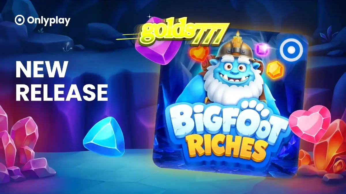 Pemandangan hutan musim dingin dalam permainan slot Bigfoot Riches